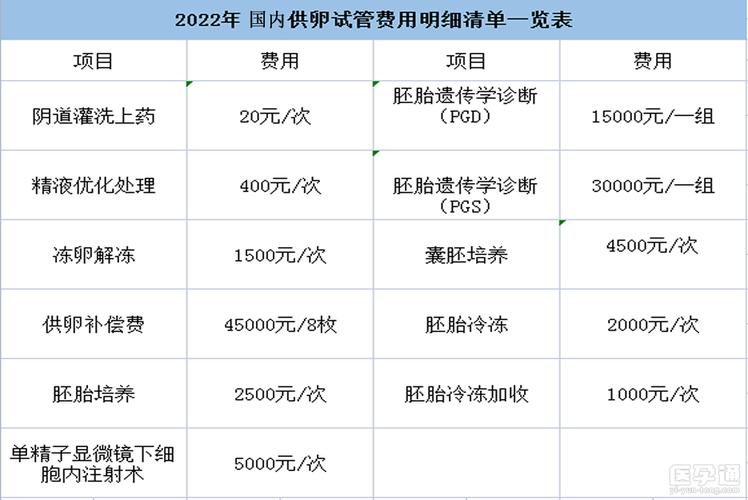 借卵费用(借卵费用:怀孕成本的重要考量)